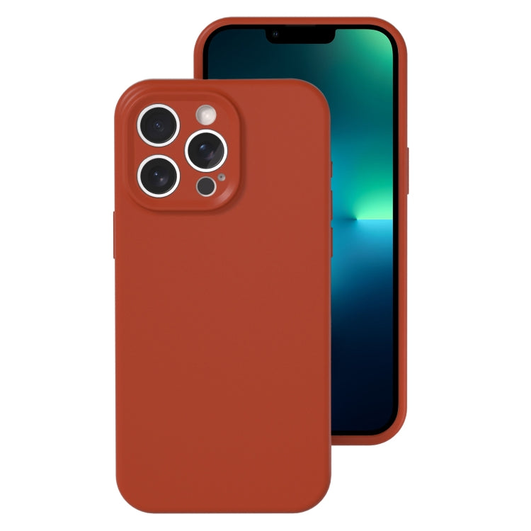 Precise Hole Liquid Silicone Jelly Color Full Coverage Phone Case, For iPhone 13 Pro Max
