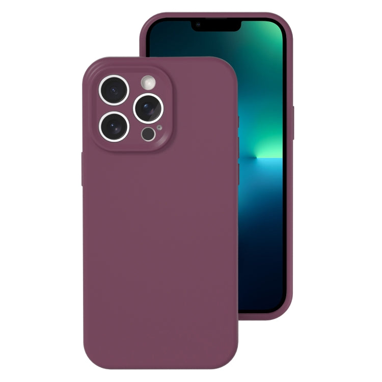 Precise Hole Liquid Silicone Jelly Color Full Coverage Phone Case, For iPhone 13 Pro Max
