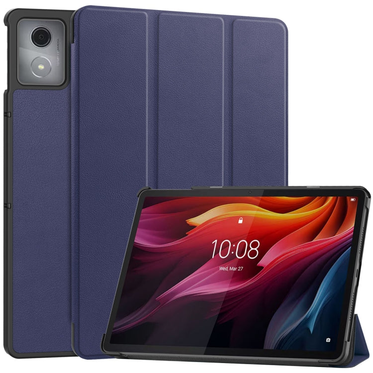 Custer Texture 3-Fold Holder Leather Smart Tablet Case, For Lenovo Yoga Tab 11.1 2025, For Lenovo Idea  Tab Plus 12.1, For Lenovo Legion Y700 2025, For Lenovo Tab One TB-305FU / Tab K9, For Lenovo Tab 10.1 2025 / K10 2nd / S10, For Lenovo Idea Tab Pro ...