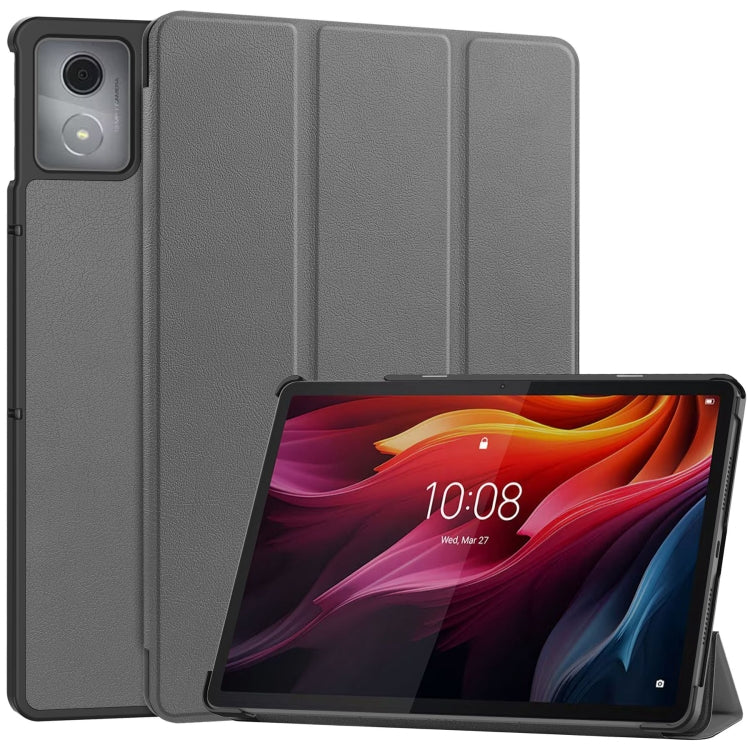 Custer Texture 3-Fold Holder Leather Smart Tablet Case, For Lenovo Yoga Tab 11.1 2025, For Lenovo Idea  Tab Plus 12.1, For Lenovo Legion Y700 2025, For Lenovo Tab One TB-305FU / Tab K9, For Lenovo Tab 10.1 2025 / K10 2nd / S10, For Lenovo Idea Tab Pro ...