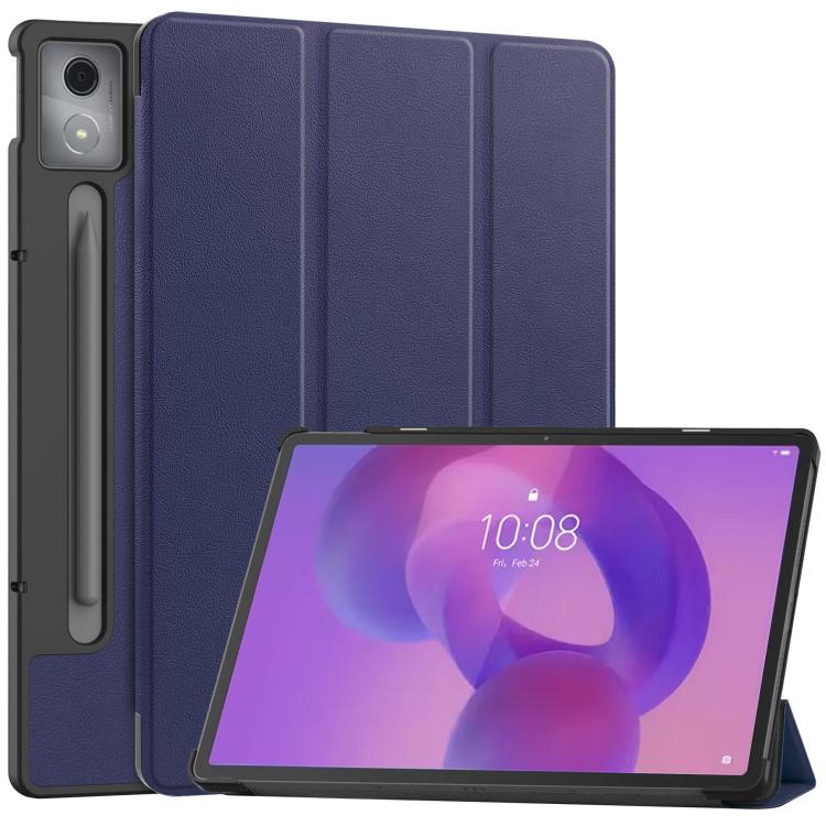 Custer Texture 3-Fold Holder Leather Smart Tablet Case, For Lenovo Yoga Tab 11.1 2025, For Lenovo Idea  Tab Plus 12.1, For Lenovo Legion Y700 2025, For Lenovo Tab One TB-305FU / Tab K9, For Lenovo Tab 10.1 2025 / K10 2nd / S10, For Lenovo Idea Tab Pro ...