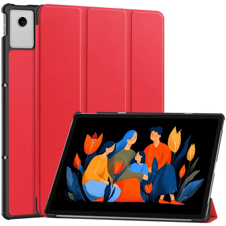 Custer Texture 3-Fold Holder Leather Smart Tablet Case, For Lenovo Yoga Tab 11.1 2025, For Lenovo Idea  Tab Plus 12.1, For Lenovo Legion Y700 2025, For Lenovo Tab One TB-305FU / Tab K9, For Lenovo Tab 10.1 2025 / K10 2nd / S10, For Lenovo Idea Tab Pro ...