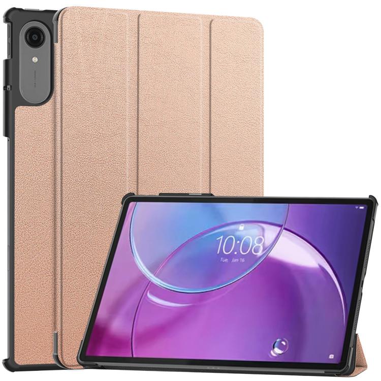 Custer Texture 3-Fold Holder Leather Smart Tablet Case, For Lenovo Yoga Tab 11.1 2025, For Lenovo Idea  Tab Plus 12.1, For Lenovo Legion Y700 2025, For Lenovo Tab One TB-305FU / Tab K9, For Lenovo Tab 10.1 2025 / K10 2nd / S10, For Lenovo Idea Tab Pro ...
