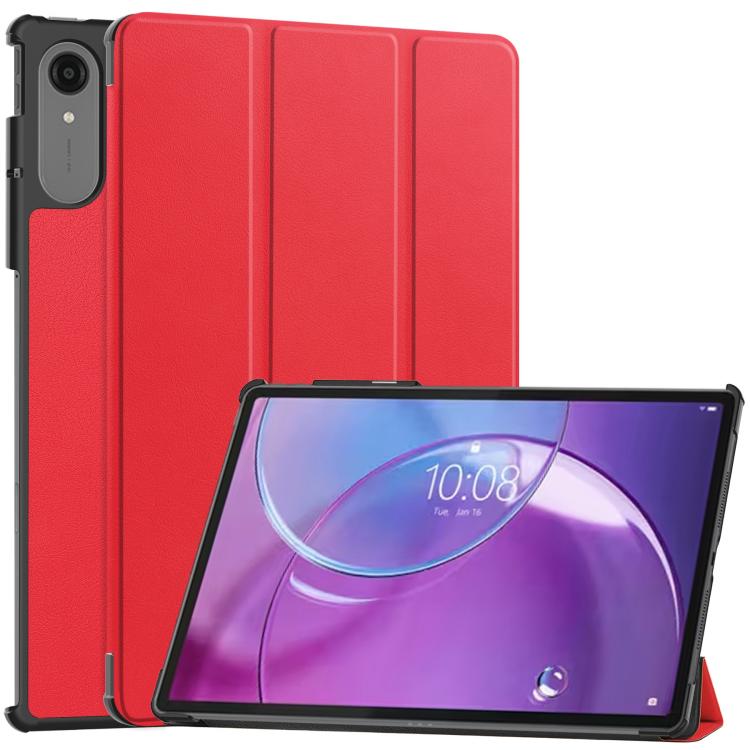 Custer Texture 3-Fold Holder Leather Smart Tablet Case, For Lenovo Yoga Tab 11.1 2025, For Lenovo Idea  Tab Plus 12.1, For Lenovo Legion Y700 2025, For Lenovo Tab One TB-305FU / Tab K9, For Lenovo Tab 10.1 2025 / K10 2nd / S10, For Lenovo Idea Tab Pro ...