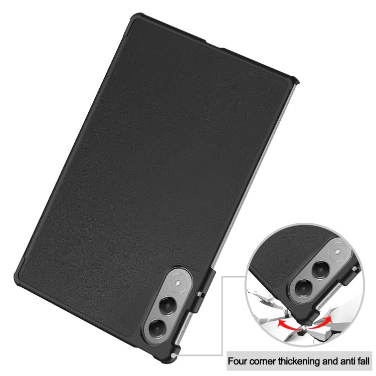 Custer Texture 3-Fold Holder Leather Smart Tablet Case, For Lenovo Yoga Tab 11.1 2025, For Lenovo Idea  Tab Plus 12.1, For Lenovo Legion Y700 2025, For Lenovo Tab One TB-305FU / Tab K9, For Lenovo Tab 10.1 2025 / K10 2nd / S10, For Lenovo Idea Tab Pro ...