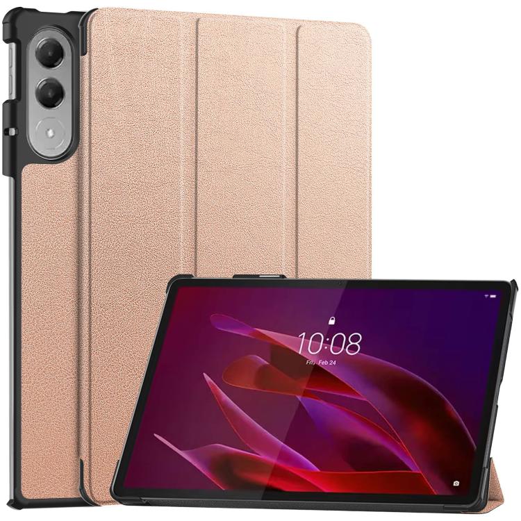 Custer Texture 3-Fold Holder Leather Smart Tablet Case, For Lenovo Yoga Tab 11.1 2025, For Lenovo Idea  Tab Plus 12.1, For Lenovo Legion Y700 2025, For Lenovo Tab One TB-305FU / Tab K9, For Lenovo Tab 10.1 2025 / K10 2nd / S10, For Lenovo Idea Tab Pro ...