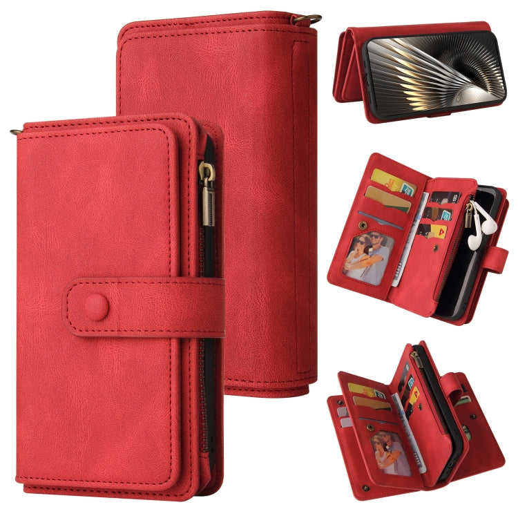 Skin Feel Multi Card Slots Zipper Wallet Leather Phone Case, For Xiaomi 17 Max 5G, For Xiaomi 17T Pro 5G Global, For Xiaomi 17T 5G Global, For Xiaomi 17 Ultra, For Xiaomi 14T Pro, For Xiaomi 14T, For Xiaomi Poco F6, For Xiaomi Poco F6 Pro