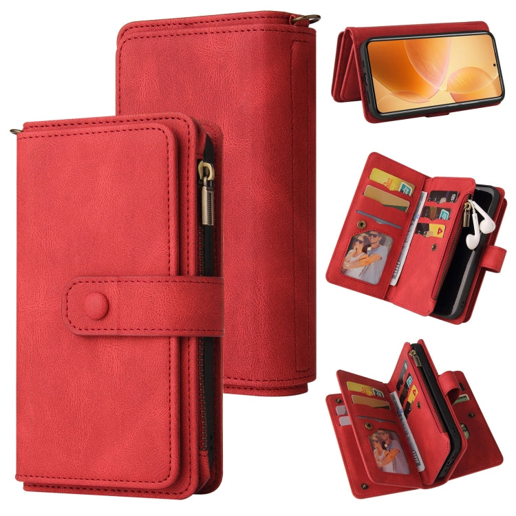 Skin Feel Multi Card Slots Zipper Wallet Leather Phone Case, For Xiaomi 17 Max 5G, For Xiaomi 17T Pro 5G Global, For Xiaomi 17T 5G Global, For Xiaomi 17 Ultra, For Xiaomi 14T Pro, For Xiaomi 14T, For Xiaomi Poco F6, For Xiaomi Poco F6 Pro