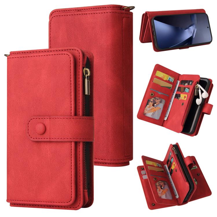 Skin Feel Multi Card Slots Zipper Wallet Leather Phone Case, For Xiaomi Poco C95 Pro, For Xiaomi 17 Max 5G, For Xiaomi 17T Pro 5G Global, For Xiaomi 17T 5G Global, For Xiaomi 17 Ultra, For Xiaomi 14T Pro, For Xiaomi 14T, For Xiaomi Poco F6             ...