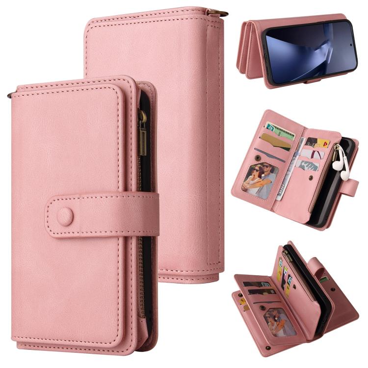 Skin Feel Multi Card Slots Zipper Wallet Leather Phone Case, For Xiaomi Poco C95 Pro, For Xiaomi 17 Max 5G, For Xiaomi 17T Pro 5G Global, For Xiaomi 17T 5G Global, For Xiaomi 17 Ultra, For Xiaomi 14T Pro, For Xiaomi 14T, For Xiaomi Poco F6             ...