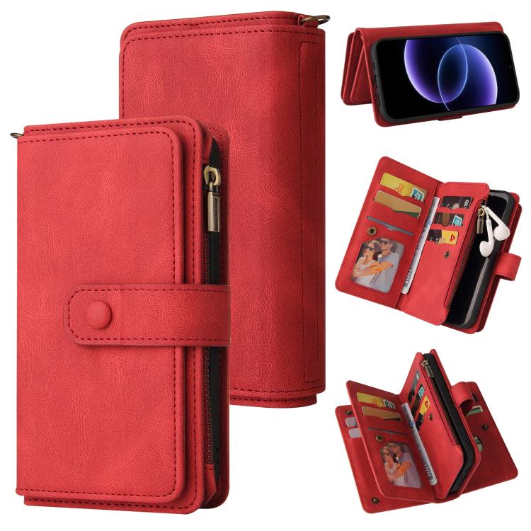 Skin Feel Multi Card Slots Zipper Wallet Leather Phone Case, For Xiaomi Poco C95 Pro, For Xiaomi 17 Max 5G, For Xiaomi 17T Pro 5G Global, For Xiaomi 17T 5G Global, For Xiaomi 17 Ultra, For Xiaomi 14T Pro, For Xiaomi 14T, For Xiaomi Poco F6             ...