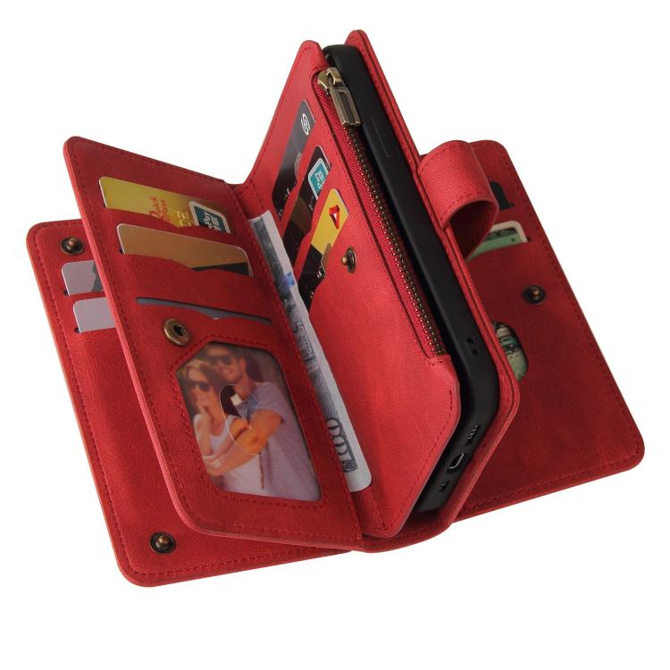 Skin Feel Multi Card Slots Zipper Wallet Leather Phone Case, For Xiaomi Poco C95 Pro, For Xiaomi 17 Max 5G, For Xiaomi 17T Pro 5G Global, For Xiaomi 17T 5G Global, For Xiaomi 17 Ultra, For Xiaomi 14T Pro, For Xiaomi 14T, For Xiaomi Poco F6             ...