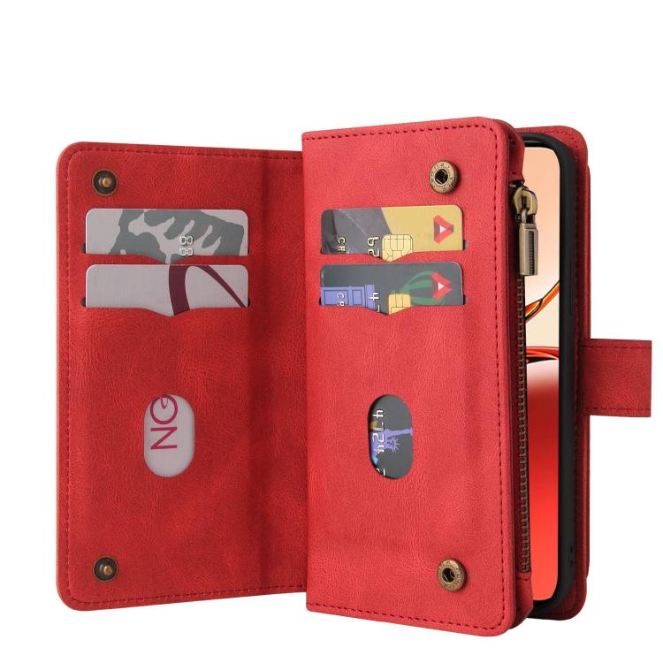 Skin Feel Multi Card Slots Zipper Wallet Leather Phone Case, For Xiaomi Poco C95 Pro, For Xiaomi 17 Max 5G, For Xiaomi 17T Pro 5G Global, For Xiaomi 17T 5G Global, For Xiaomi 17 Ultra, For Xiaomi 14T Pro, For Xiaomi 14T, For Xiaomi Poco F6             ...