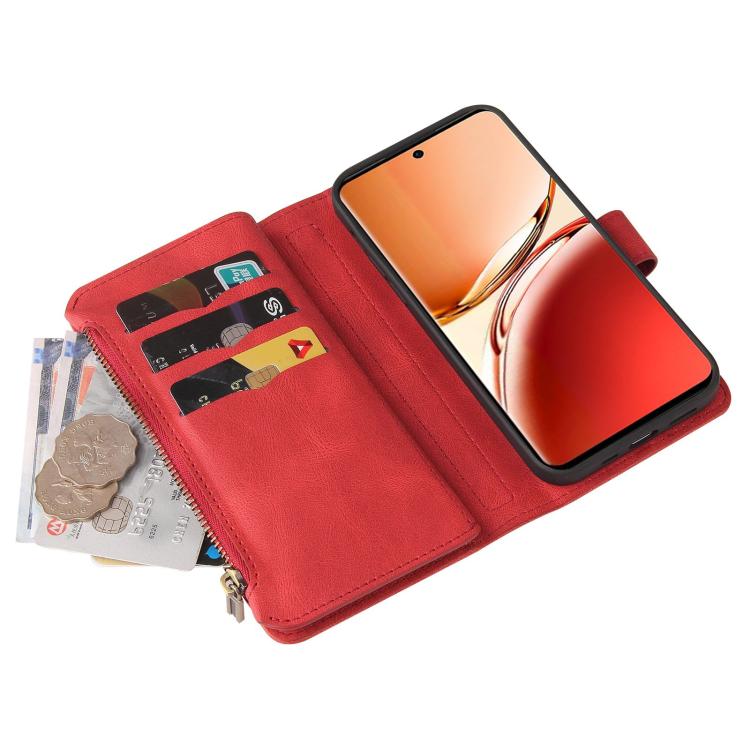 Skin Feel Multi Card Slots Zipper Wallet Leather Phone Case, For Xiaomi Poco C95 Pro, For Xiaomi 17 Max 5G, For Xiaomi 17T Pro 5G Global, For Xiaomi 17T 5G Global, For Xiaomi 17 Ultra, For Xiaomi 14T Pro, For Xiaomi 14T, For Xiaomi Poco F6             ...
