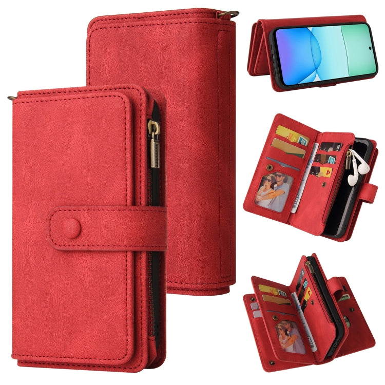 Skin Feel Multi Card Slots Zipper Wallet Leather Phone Case, For Redmi Turbo 5 Max / Poco X8 Pro Max 5G, For Redmi Turbo 5 / Poco X8 Pro 5G, For Redmi Note 14 5G, For Redmi Note 14 Pro / 14 Pro+ 5G, For Redmi 14C 4G Global, For Redmi 13 4G Global      ...