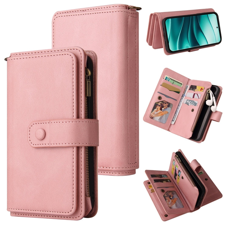 Skin Feel Multi Card Slots Zipper Wallet Leather Phone Case, For Redmi Turbo 5 Max / Poco X8 Pro Max 5G, For Redmi Turbo 5 / Poco X8 Pro 5G, For Redmi Note 14 5G, For Redmi Note 14 Pro / 14 Pro+ 5G, For Redmi 14C 4G Global, For Redmi 13 4G Global      ...