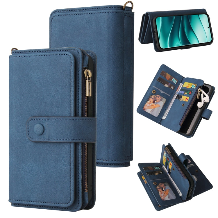 Skin Feel Multi Card Slots Zipper Wallet Leather Phone Case, For Redmi Turbo 5 Max / Poco X8 Pro Max 5G, For Redmi Turbo 5 / Poco X8 Pro 5G, For Redmi Note 14 5G, For Redmi Note 14 Pro / 14 Pro+ 5G, For Redmi 14C 4G Global, For Redmi 13 4G Global      ...