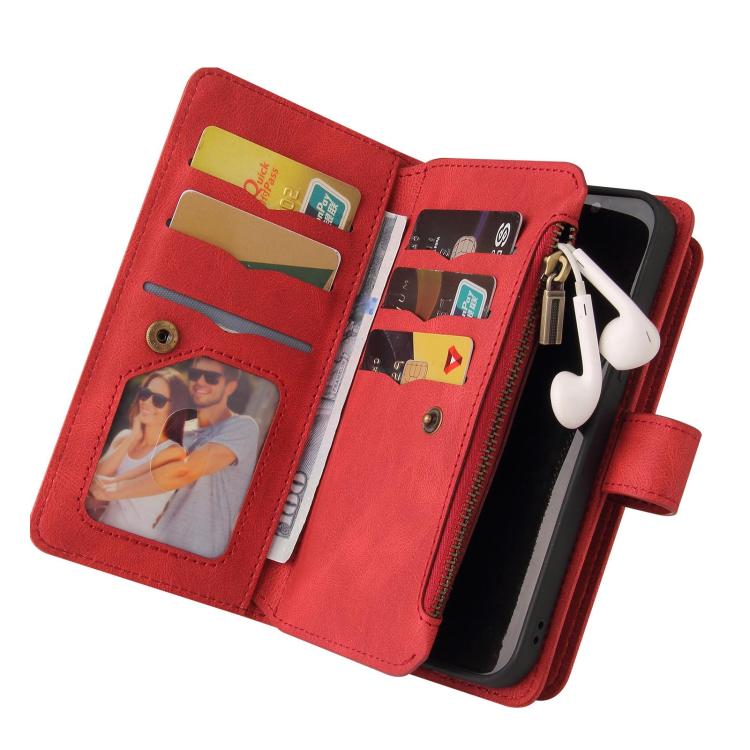 Skin Feel Multi Card Slots Zipper Wallet Leather Phone Case, For Redmi Turbo 5 Max / Poco X8 Pro Max 5G, For Redmi Turbo 5 / Poco X8 Pro 5G, For Redmi Note 14 5G, For Redmi Note 14 Pro / 14 Pro+ 5G, For Redmi 14C 4G Global, For Redmi 13 4G Global      ...