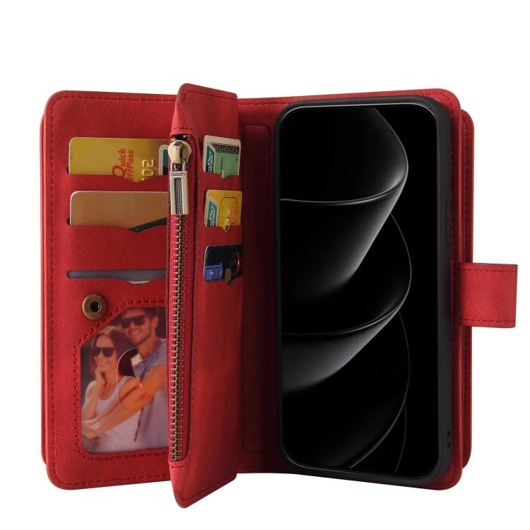 Skin Feel Multi Card Slots Zipper Wallet Leather Phone Case, For Redmi Turbo 5 Max / Poco X8 Pro Max 5G, For Redmi Turbo 5 / Poco X8 Pro 5G, For Redmi Note 14 5G, For Redmi Note 14 Pro / 14 Pro+ 5G, For Redmi 14C 4G Global, For Redmi 13 4G Global      ...