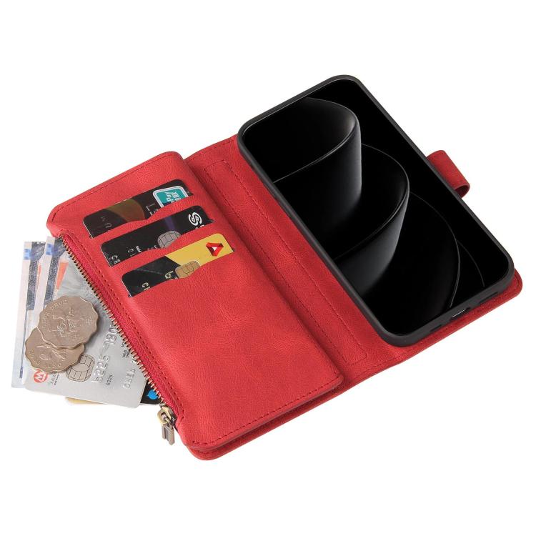Skin Feel Multi Card Slots Zipper Wallet Leather Phone Case, For Redmi Turbo 5 Max / Poco X8 Pro Max 5G, For Redmi Turbo 5 / Poco X8 Pro 5G, For Redmi Note 14 5G, For Redmi Note 14 Pro / 14 Pro+ 5G, For Redmi 14C 4G Global, For Redmi 13 4G Global      ...