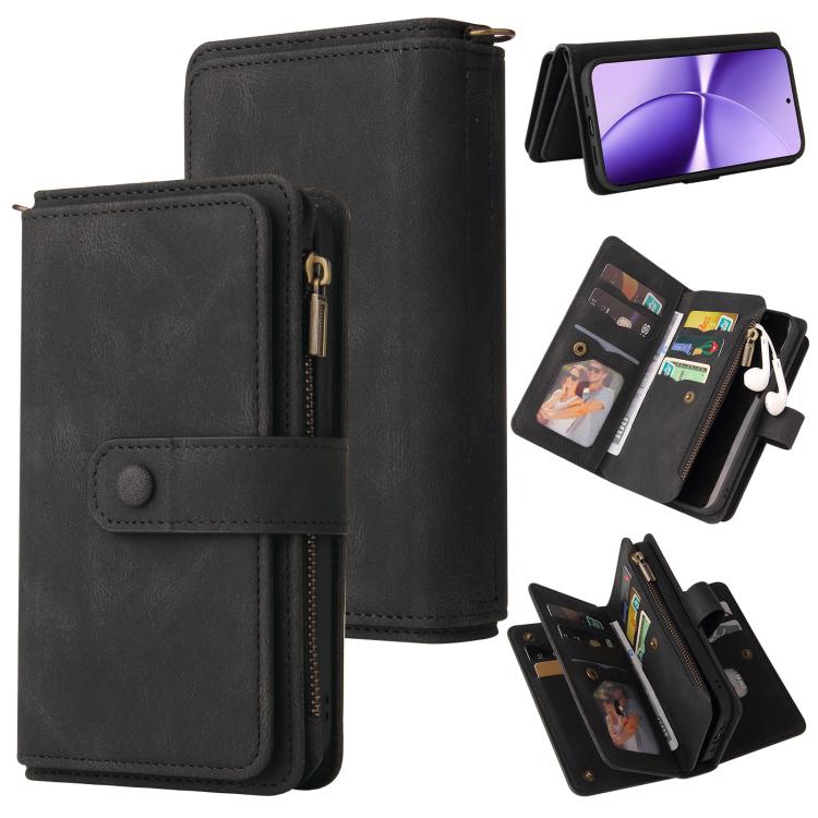 Skin Feel Multi Card Slots Zipper Wallet Leather Phone Case, For Redmi Note 17 5G/4G Global 171mm, For Redmi Note 17 Pro+ 5G Global 163mm, For Redmi 17 5G / 4G Global 170mm, For Redmi Turbo 5 Max / Poco X8 Pro Max 5G, For Redmi Turbo 5 / Poco X8 Pro 5G...