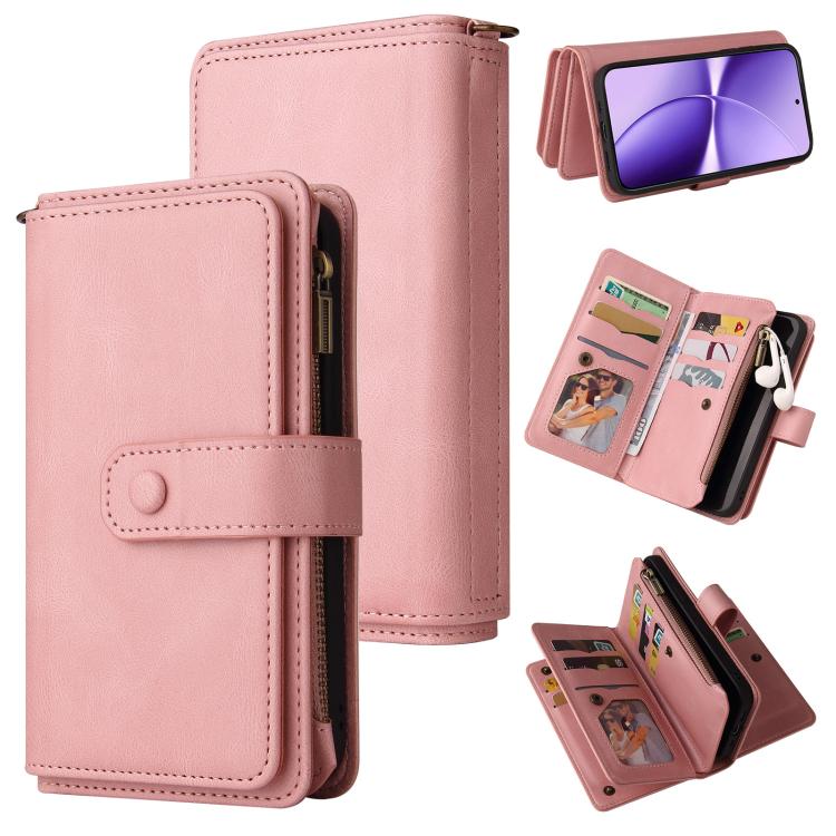 Skin Feel Multi Card Slots Zipper Wallet Leather Phone Case, For Redmi Note 17 5G/4G Global 171mm, For Redmi Note 17 Pro+ 5G Global 163mm, For Redmi 17 5G / 4G Global 170mm, For Redmi Turbo 5 Max / Poco X8 Pro Max 5G, For Redmi Turbo 5 / Poco X8 Pro 5G...