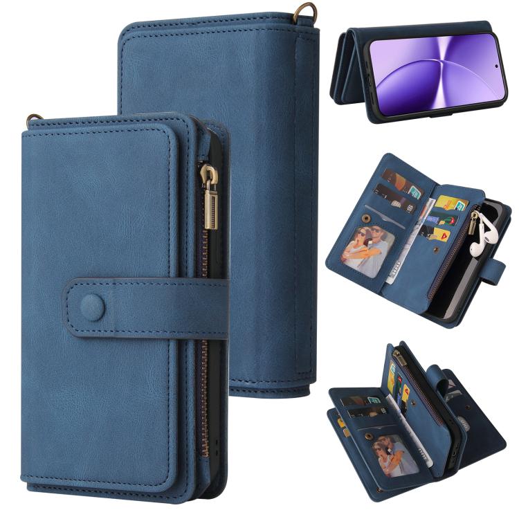 Skin Feel Multi Card Slots Zipper Wallet Leather Phone Case, For Redmi Note 17 5G/4G Global 171mm, For Redmi Note 17 Pro+ 5G Global 163mm, For Redmi 17 5G / 4G Global 170mm, For Redmi Turbo 5 Max / Poco X8 Pro Max 5G, For Redmi Turbo 5 / Poco X8 Pro 5G...