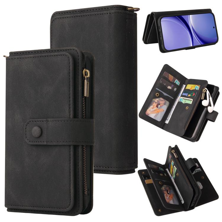 Skin Feel Multi Card Slots Zipper Wallet Leather Phone Case, For Redmi Note 17 5G/4G Global 171mm, For Redmi Note 17 Pro+ 5G Global 163mm, For Redmi 17 5G / 4G Global 170mm, For Redmi Turbo 5 Max / Poco X8 Pro Max 5G, For Redmi Turbo 5 / Poco X8 Pro 5G...