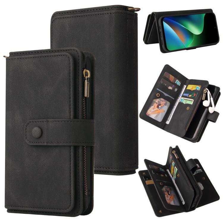 Skin Feel Multi Card Slots Zipper Wallet Leather Phone Case, For Redmi Note 17 5G/4G Global 171mm, For Redmi Note 17 Pro+ 5G Global 163mm, For Redmi 17 5G / 4G Global 170mm, For Redmi Turbo 5 Max / Poco X8 Pro Max 5G, For Redmi Turbo 5 / Poco X8 Pro 5G...