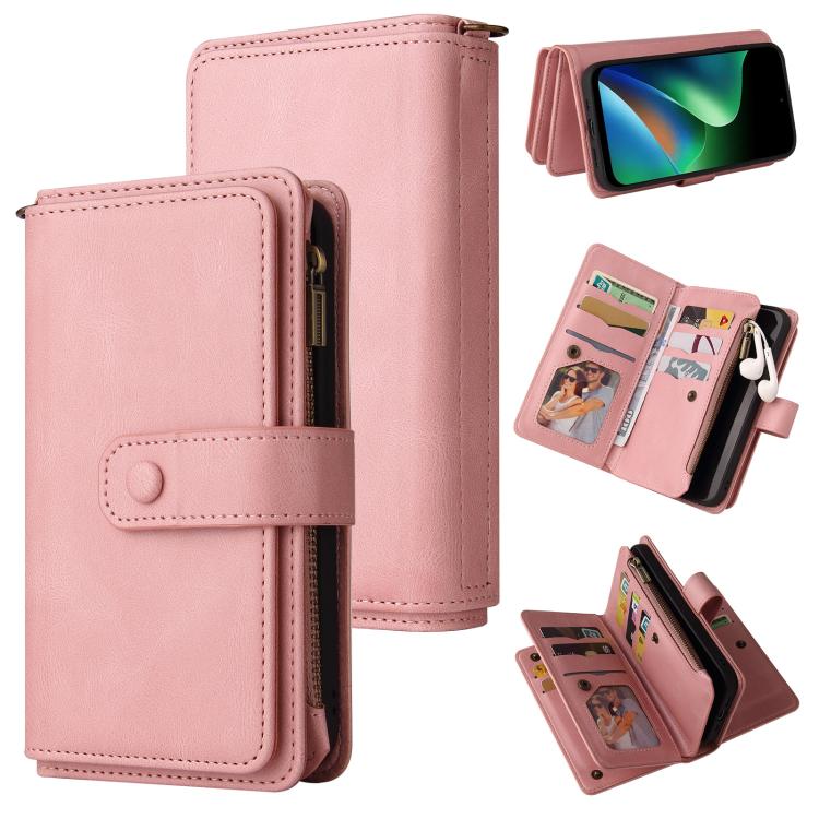 Skin Feel Multi Card Slots Zipper Wallet Leather Phone Case, For Redmi Note 17 5G/4G Global 171mm, For Redmi Note 17 Pro+ 5G Global 163mm, For Redmi 17 5G / 4G Global 170mm, For Redmi Turbo 5 Max / Poco X8 Pro Max 5G, For Redmi Turbo 5 / Poco X8 Pro 5G...