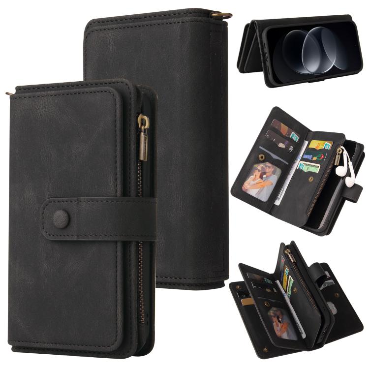 Skin Feel Multi Card Slots Zipper Wallet Leather Phone Case, For Redmi Note 17 5G/4G Global 171mm, For Redmi Note 17 Pro+ 5G Global 163mm, For Redmi 17 5G / 4G Global 170mm, For Redmi Turbo 5 Max / Poco X8 Pro Max 5G, For Redmi Turbo 5 / Poco X8 Pro 5G...
