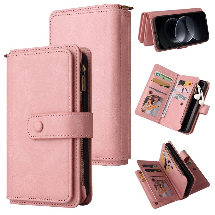 Skin Feel Multi Card Slots Zipper Wallet Leather Phone Case, For Redmi Note 17 5G/4G Global 171mm, For Redmi Note 17 Pro+ 5G Global 163mm, For Redmi 17 5G / 4G Global 170mm, For Redmi Turbo 5 Max / Poco X8 Pro Max 5G, For Redmi Turbo 5 / Poco X8 Pro 5G...