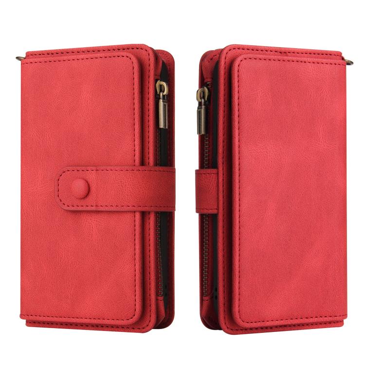 Skin Feel Multi Card Slots Zipper Wallet Leather Phone Case, For Redmi Note 17 5G/4G Global 171mm, For Redmi Note 17 Pro+ 5G Global 163mm, For Redmi 17 5G / 4G Global 170mm, For Redmi Turbo 5 Max / Poco X8 Pro Max 5G, For Redmi Turbo 5 / Poco X8 Pro 5G...