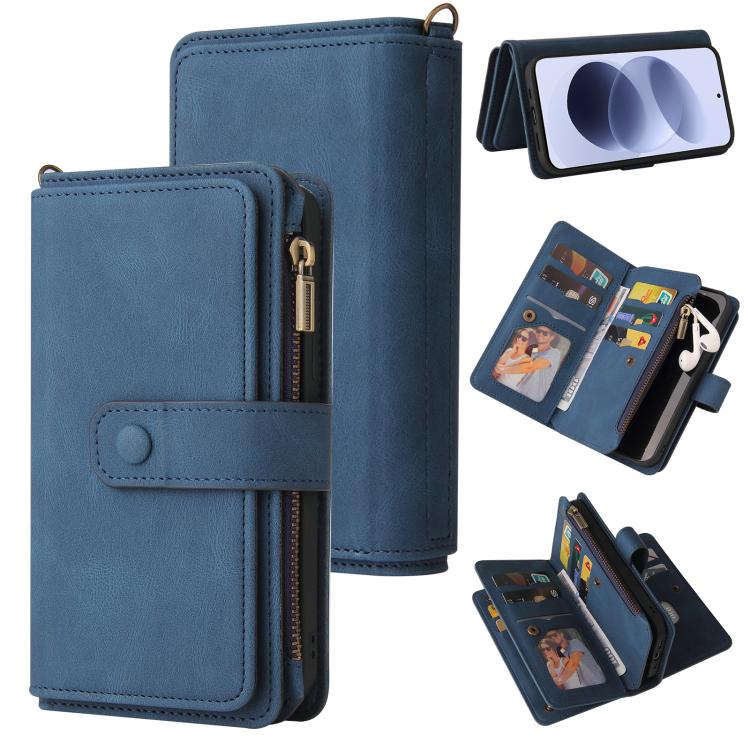 Skin Feel Multi Card Slots Zipper Wallet Leather Phone Case, For Redmi Note 17 5G/4G Global 171mm, For Redmi Note 17 Pro+ 5G Global 163mm, For Redmi 17 5G / 4G Global 170mm, For Redmi Turbo 5 Max / Poco X8 Pro Max 5G, For Redmi Turbo 5 / Poco X8 Pro 5G...