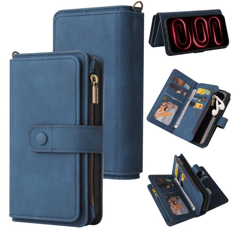 Skin Feel Multi Card Slots Zipper Wallet Leather Phone Case, For Redmi Note 17 5G/4G Global 169.7mm, For Redmi 17C 5G, For Redmi Note 17 Pro+ 5G Global 163.4mm, For Redmi K100 Pro Max/Poco F9 Ultra 5G, For Redmi 17 5G / 4G Global 170mm                 ...