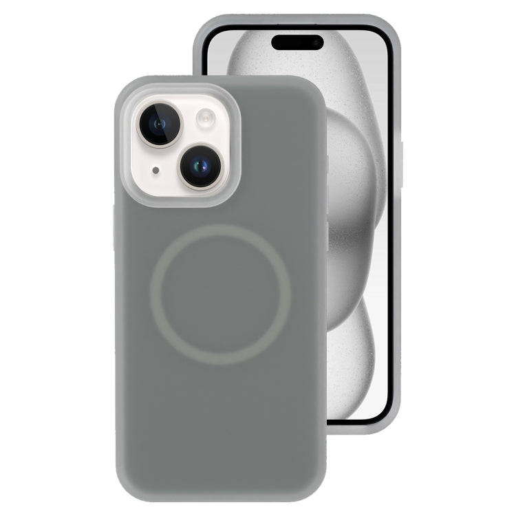 Jelly Liquid Silicone MagSafe Magnetic Phone Case, For iPhone 15, For iPhone 14 Plus, For iPhone 14, For iPhone 14 Pro