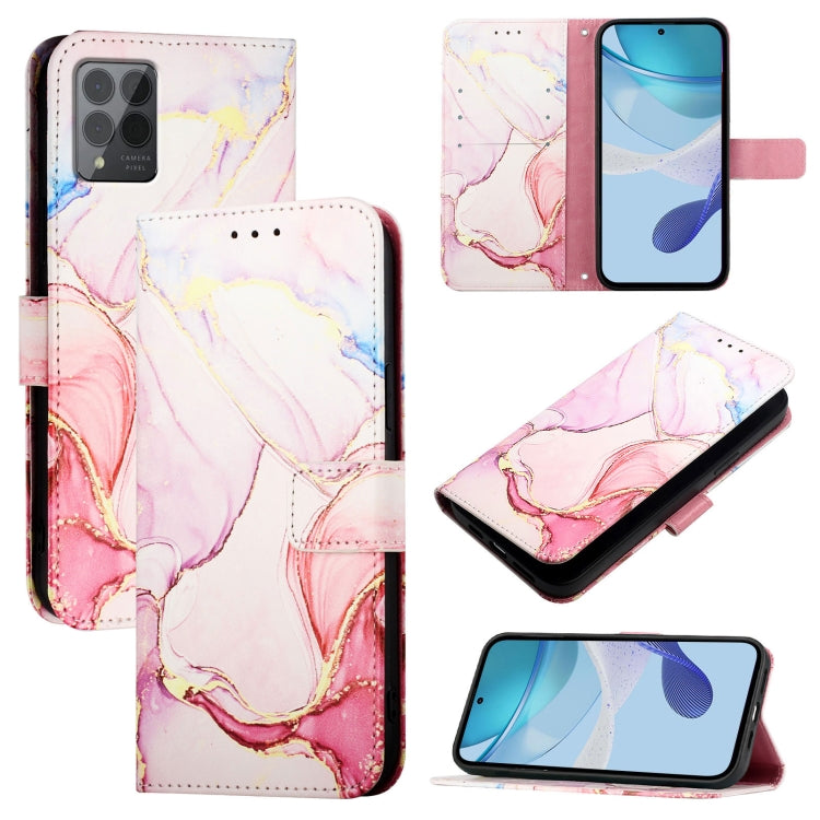 PT003 Marble Pattern Flip Leather Phone Case, For T-Mobile REVVL 7 Pro 5G, For T-Mobile REVVL 7 5G, For T-Mobile REVVL 6x Pro 5G, For T-Mobile Revvl 6x 5G