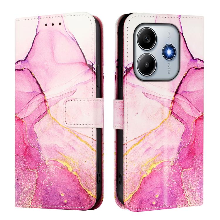 PT003 Marble Pattern Flip Leather Phone Case, For Redmi Note 14 4G 163.25mm, For Redmi K70 Ultra 5G Global, For Redmi 13 4G