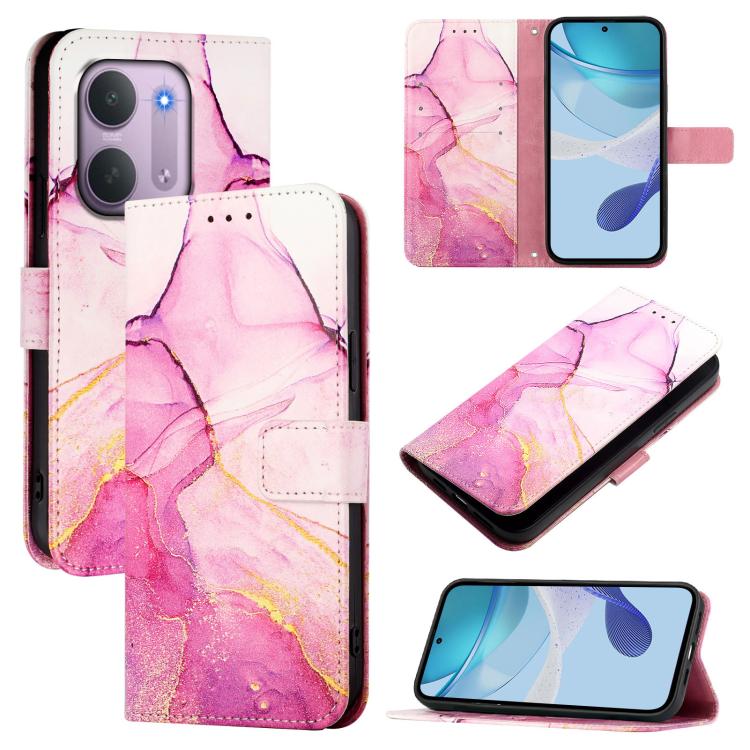 PT003 Marble Pattern Flip Leather Phone Case, For Redmi 17C 5G Global, For Redmi Note 17 Pro Max 5G 163.4mm, For Redmi Note 17 5G Global 169.7mm, For Redmi A7 Pro 4G Global / Poco C81, For Redmi Note 14 Pro / 14 Pro+ 5G Global, For Redmi Turbo 4       ...