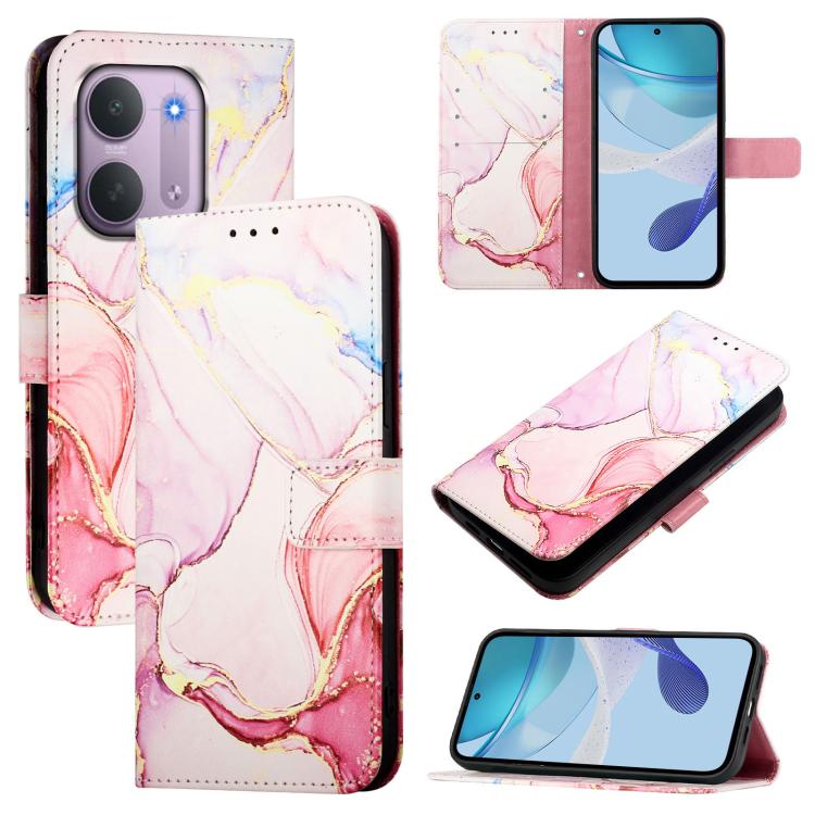 PT003 Marble Pattern Flip Leather Phone Case, For Redmi 17C 5G Global, For Redmi Note 17 Pro Max 5G 163.4mm, For Redmi Note 17 5G Global 169.7mm, For Redmi A7 Pro 4G Global / Poco C81, For Redmi Note 14 Pro / 14 Pro+ 5G Global, For Redmi Turbo 4       ...