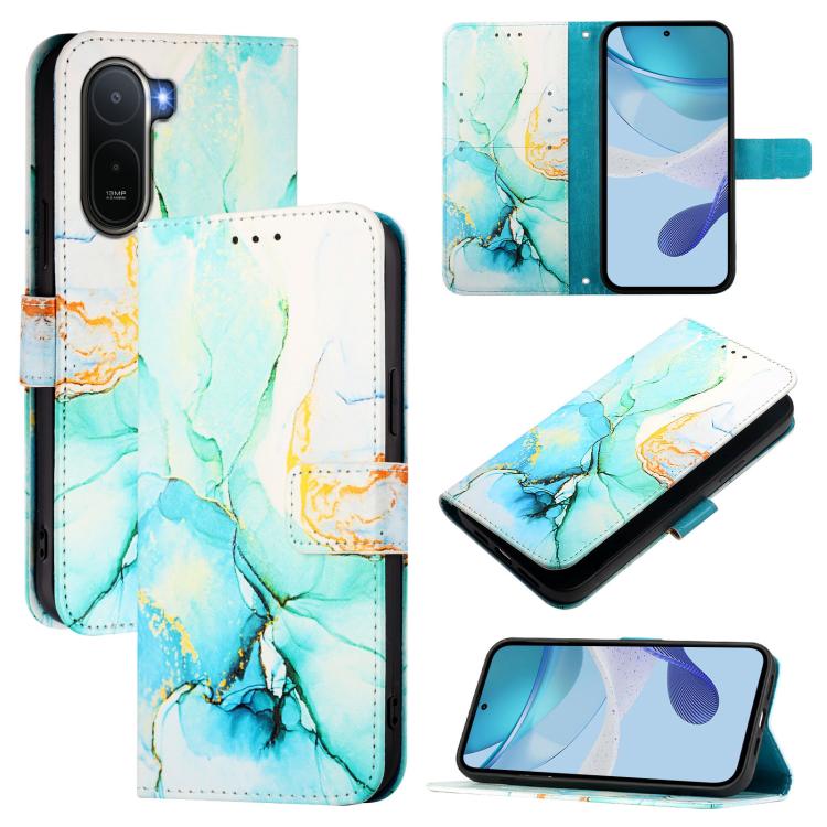 PT003 Marble Pattern Flip Leather Phone Case, For Redmi 17C 5G Global, For Redmi Note 17 Pro Max 5G 163.4mm, For Redmi Note 17 5G Global 169.7mm, For Redmi A7 Pro 4G Global / Poco C81, For Redmi Note 14 Pro / 14 Pro+ 5G Global, For Redmi Turbo 4       ...