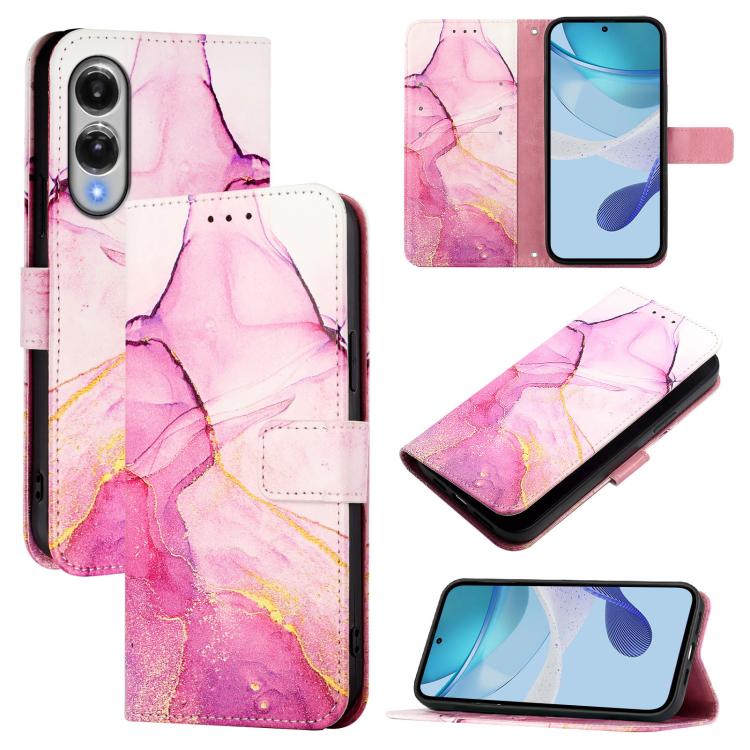 PT003 Marble Pattern Flip Leather Phone Case, For Galaxy S26 FE 5G, For Samsung Galaxy S26+ 5G, For Samsung Galaxy S26 Edge 5G, For Samsung Galaxy S26 Ultra 5G, For Samsung Galaxy S26 5G, For Samsung Galaxy S25 Edge 5G, For Samsung Galaxy S24 FE 5G