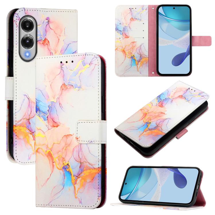 PT003 Marble Pattern Flip Leather Phone Case, For Samsung Galaxy S25 Edge 5G, For Samsung Galaxy S24 FE 5G