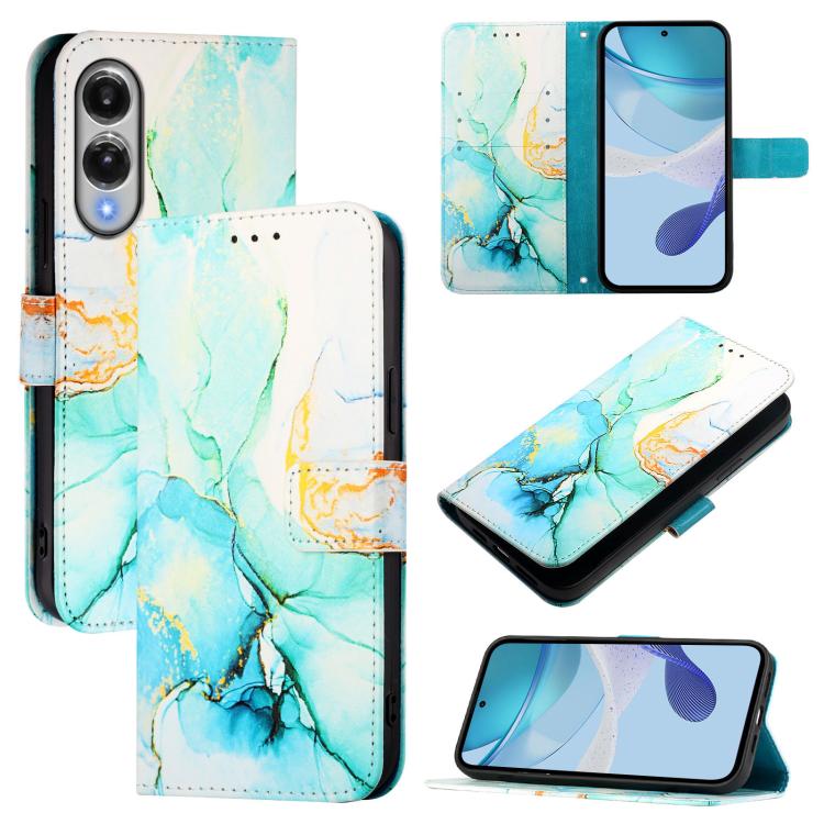 PT003 Marble Pattern Flip Leather Phone Case, For Samsung Galaxy S25 Edge 5G, For Samsung Galaxy S24 FE 5G