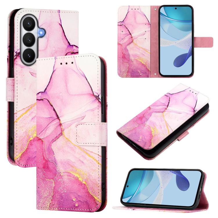 PT003 Marble Pattern Flip Leather Phone Case, For Galaxy S26 FE 5G, For Samsung Galaxy S26+ 5G, For Samsung Galaxy S26 Edge 5G, For Samsung Galaxy S26 Ultra 5G, For Samsung Galaxy S26 5G, For Samsung Galaxy S25 Edge 5G, For Samsung Galaxy S24 FE 5G