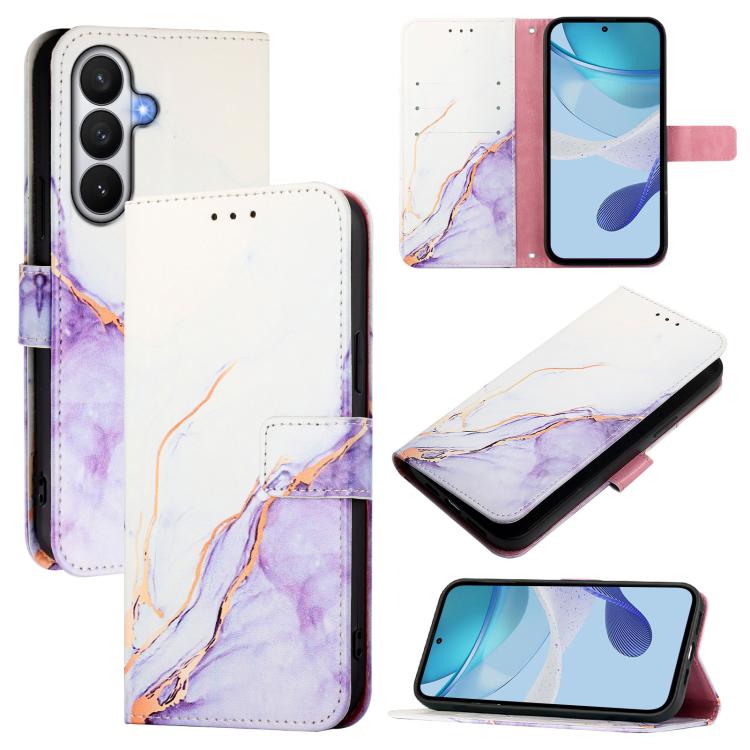 PT003 Marble Pattern Flip Leather Phone Case, For Galaxy S26 FE 5G, For Samsung Galaxy S26+ 5G, For Samsung Galaxy S26 Edge 5G, For Samsung Galaxy S26 Ultra 5G, For Samsung Galaxy S26 5G, For Samsung Galaxy S25 Edge 5G, For Samsung Galaxy S24 FE 5G
