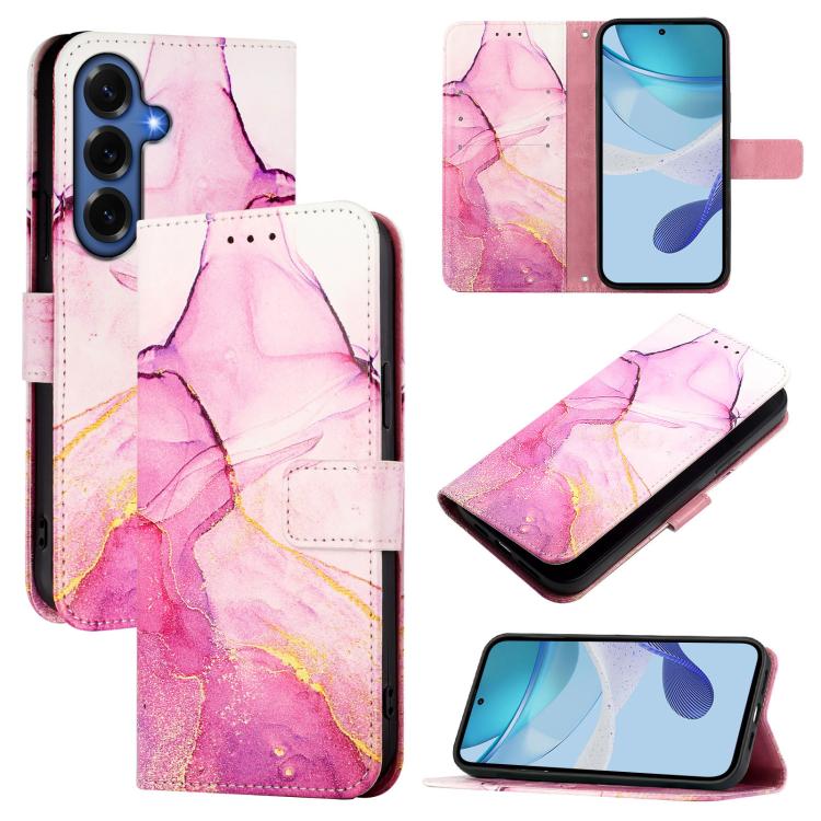 PT003 Marble Pattern Flip Leather Phone Case, For Galaxy S26 FE 5G, For Samsung Galaxy S26+ 5G, For Samsung Galaxy S26 Edge 5G, For Samsung Galaxy S26 Ultra 5G, For Samsung Galaxy S26 5G, For Samsung Galaxy S25 Edge 5G, For Samsung Galaxy S24 FE 5G