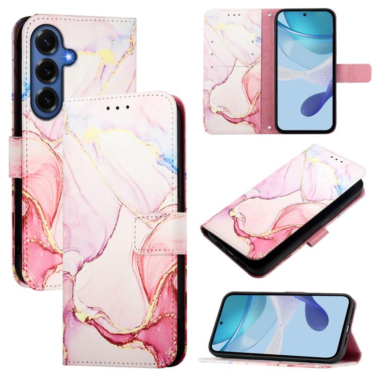 PT003 Marble Pattern Flip Leather Phone Case, For Galaxy S26 FE 5G, For Samsung Galaxy S26+ 5G, For Samsung Galaxy S26 Edge 5G, For Samsung Galaxy S26 Ultra 5G, For Samsung Galaxy S26 5G, For Samsung Galaxy S25 Edge 5G, For Samsung Galaxy S24 FE 5G