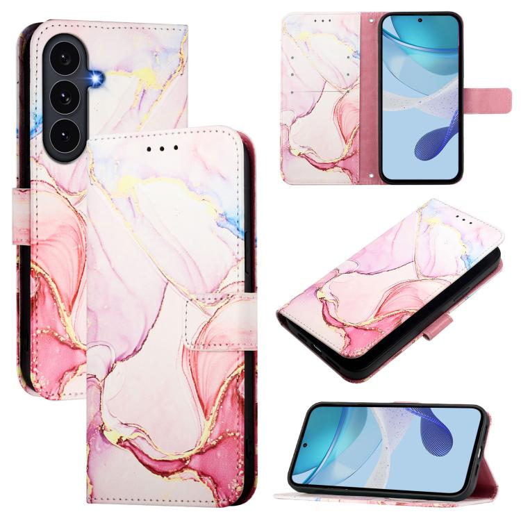 PT003 Marble Pattern Flip Leather Phone Case, For Galaxy S26 FE 5G, For Samsung Galaxy S26+ 5G, For Samsung Galaxy S26 Edge 5G, For Samsung Galaxy S26 Ultra 5G, For Samsung Galaxy S26 5G, For Samsung Galaxy S25 Edge 5G, For Samsung Galaxy S24 FE 5G