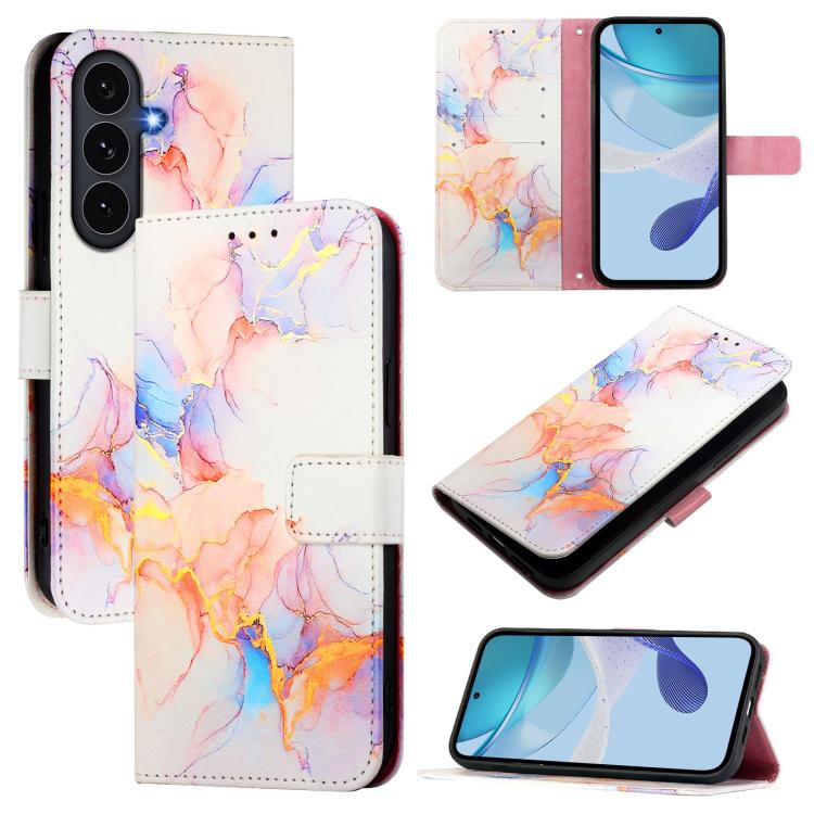 PT003 Marble Pattern Flip Leather Phone Case, For Galaxy S26 FE 5G, For Samsung Galaxy S26+ 5G, For Samsung Galaxy S26 Edge 5G, For Samsung Galaxy S26 Ultra 5G, For Samsung Galaxy S26 5G, For Samsung Galaxy S25 Edge 5G, For Samsung Galaxy S24 FE 5G